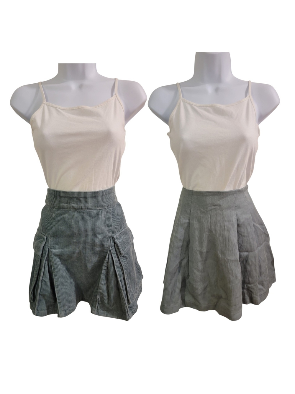 Y2K Teal Mini Skirt Bundle Wild Fable Size Small + A New Day Size 4 NWT